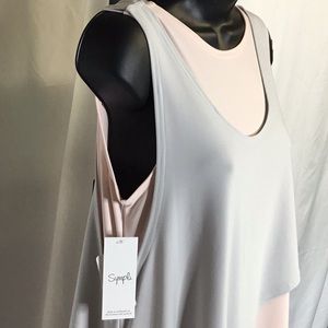 Sympli sleeveless flip top